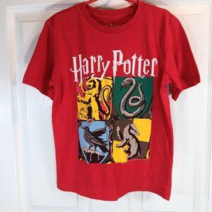 Warner Brothers Boy's Red Harry Potter Graphic T-Shirt Tee Top Size Small